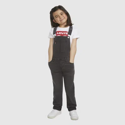 Levi's Little Girls 4-6x Girlfriend Overalls 4 In Brown