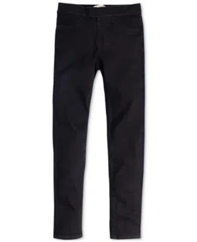 Levi's Kids' Little Girls Adjustable Waistband Stretch Jeggings In Oxford