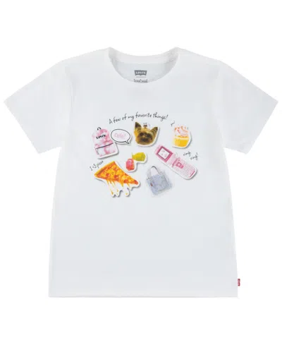 Levi's Kids' Little Girls Favorite Things T-shirt In White