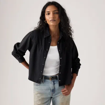Levi's Logan Shacket In Black