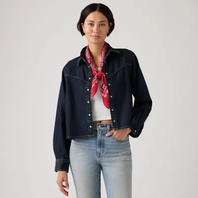 Levi's Logan Shacket In Blue