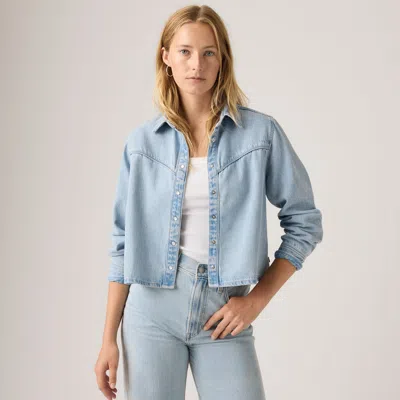 Levi's Logan Shacket In Blue