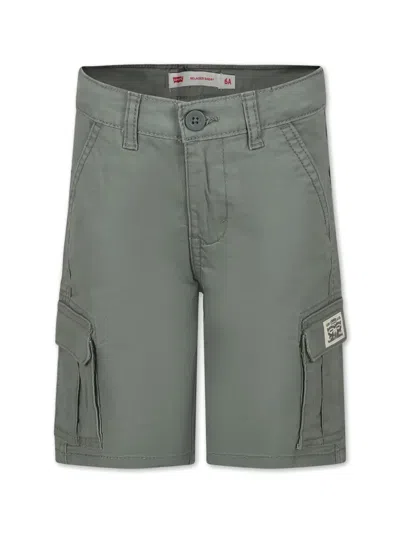 LEVI'S LOGO-APPLIQUÉD CARGO SHORTS