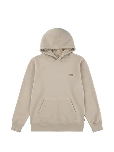Levi's Kids' Logo-detail Hoodie In Neutral