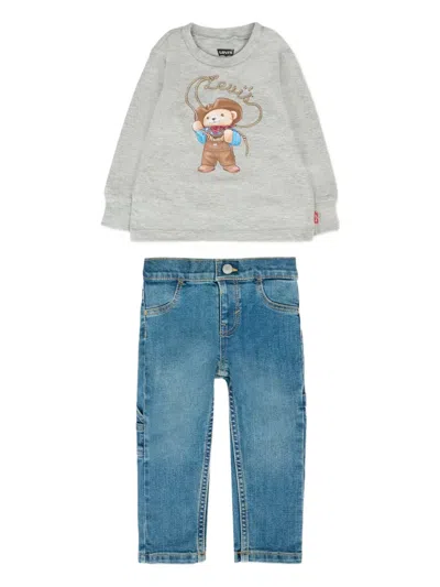 Levi's Babies' Logo-details Set In Blue