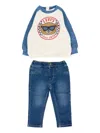 Levi's Logo-motif Trousers Sets In Blue