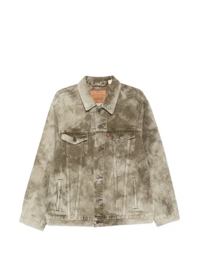 Levi's Logo-patch Jacket In Green