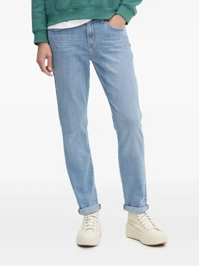 Levi's Logo-patch Jeans In Blue
