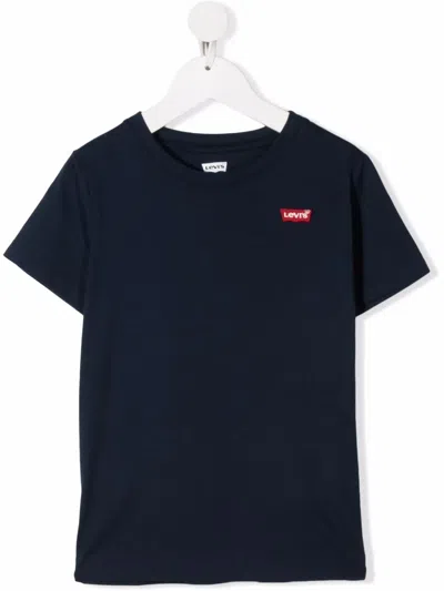 Levi's Logo-patch Short-sleeved T-shirt In Blau
