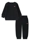Levi's Logo-patch Tracksuit Set In Black