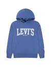Levi's Logo-print Hoodie In Blue