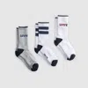 Levi's Logo Regular Cut Socks (3 Pack) In White
