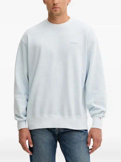Levi's Logo-embroidered Sweatshirt In Blue