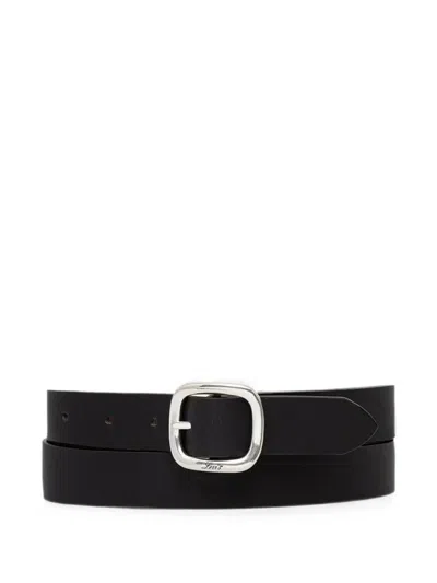 Levi's Logo-engraved Buckle Belt In Black