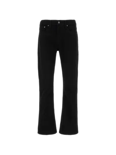 Levi's Logo-patch Jeans In Black