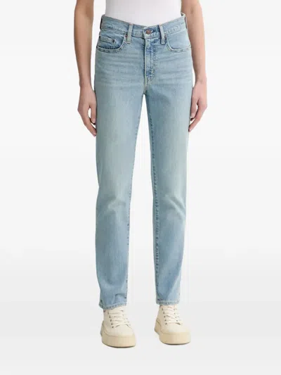 Levi's Logo-patch Straight Jeans In Blue