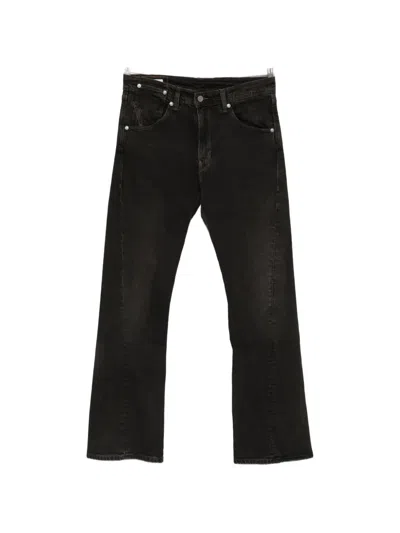 Levi's Logo-patch Straight-leg Jeans In Black