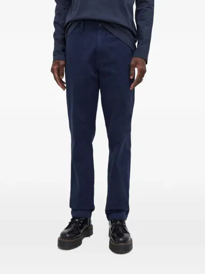 Levi's Logo-patch Trousers In Blue