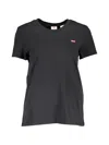 Levi's Logo-patch T-shirt In Black