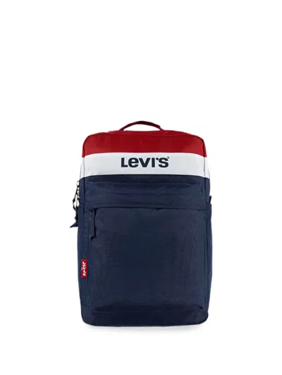 Levi's Kids' Logo-print Colour-block Backpack In Blue