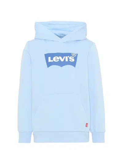 Levi's Logo-print Hoodie In Blue