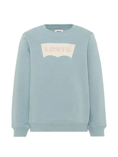 Levi's Logo-print Sweater In Blue