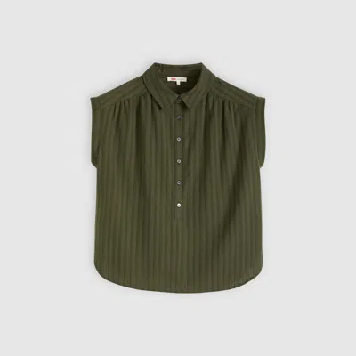 Levi's Londyn Short Sleeve Popover Top In Green