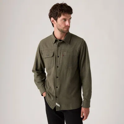 Levi's Long-sleeve Auburn Worker Shirt In Green