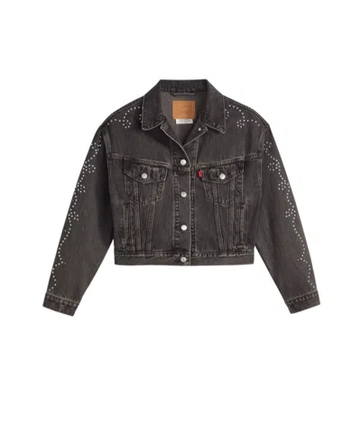 Levi's Long Sleeve Denim Jacket In Black