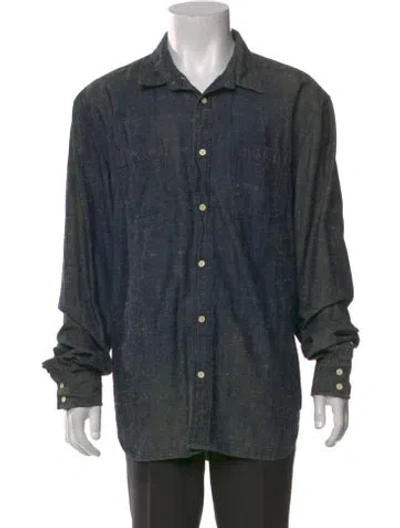 Pre-owned Levi's Long Sleeve Denim Shirt In Blue