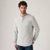 Levi's Long-sleeve Dry Goods Henley In Metallic