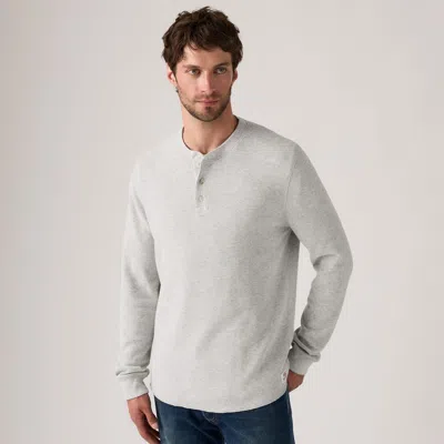 Levi's Long-sleeve Dry Goods Henley In Metallic