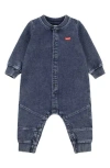 Levi's® Long Sleeve French Terry Romper In Blue