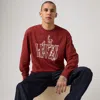 Levi's Long-sleeve Graphic Authentic T-shirt In Red
