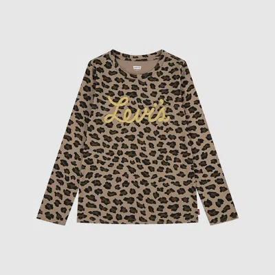 Levi's Long Sleeve Graphic T-shirt In Animal Print