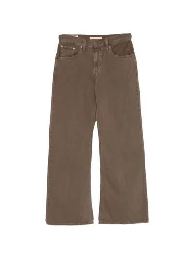 Levi's Loose Boot Washed Jeans In Brown