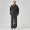 Levi's Stay Loose Pinstripe Cotton Denim Coveralls In Black