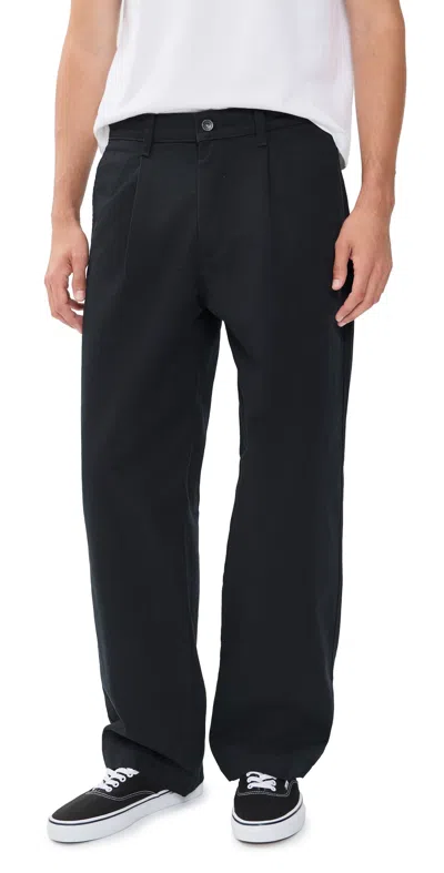 Levi's Loose Pleated Work Chinos Mineral Black Twill