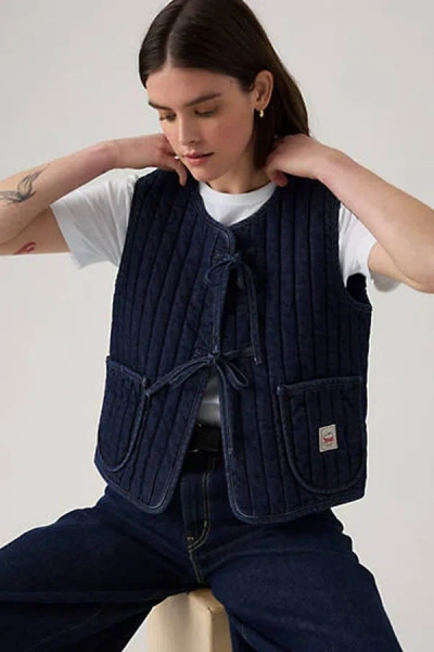 Levi's Lottie Liner Vest In Animal Print