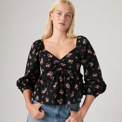 Levi's Lottie Slim Long-sleeve Blouse In Multi