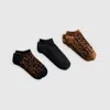 Levi's Low Cut Leopard Socks (3-pack) In Blue