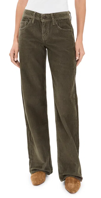 Levi's Low Loose Corduroy Pants Canteen In White