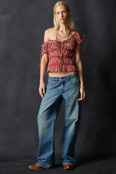 Levi's Low Loose Jean In Rescued City, Women's At Urban Outfitters In Gray