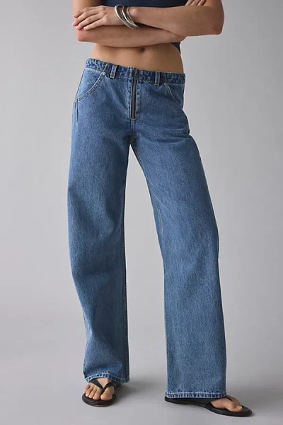 Levi's Low Loose Styled Zipper Straight Jean In Treat Me Nice, Women's At Urban Outfitters