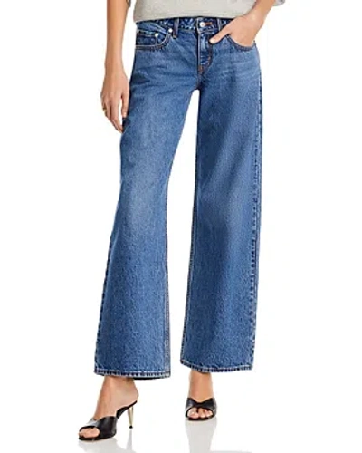 Levi's Low Loose Wide Leg Jeans In Real Recognize Real In Royal/sapphire Blue