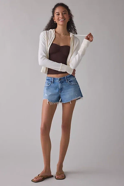 Levi's Low Rise Denim Shorts In Excuse Me, Women's At Urban Outfitters In White