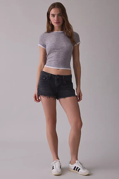 Levi's Low Rise Denim Shorts In Favorable Moment, Women's At Urban Outfitters In Black