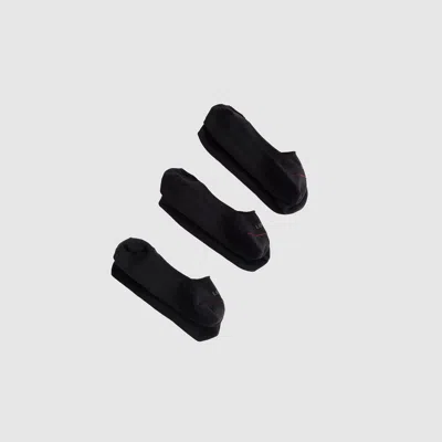 Levi's Low Rise Footie Socks (3-pack) In Black