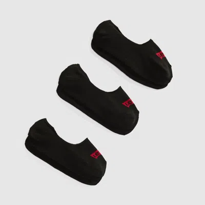 Levi's Low Rise Socks (3-pack) In Black