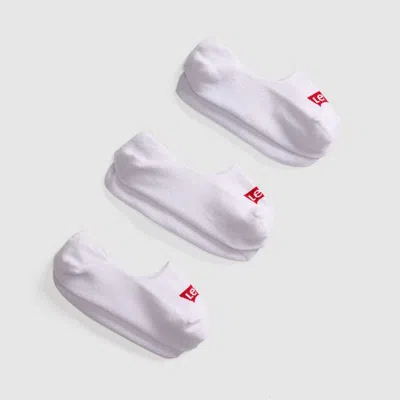 Levi's Low Rise Socks (3-pack) In White